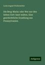 Louis August Wollenweber: Die Berg-Maria: oder Wer nur den lieben Gott-laszt walten. Eine geschichtliche Erzahlung aus Pennsylvanien, Buch