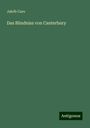 Jakób Caro: Das Bündniss von Canterbury, Buch