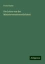 Franz Hauke: Die Lehre von der Ministerverantwortlichkeit, Buch