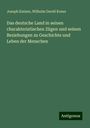 Joseph Kutzen: Das deutsche Land in seinen charakteristischen Zügen und seinen Beziehungen zu Geschichte und Leben der Menschen, Buch