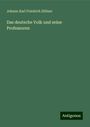 Johann Karl Friedrich Zöllner: Das deutsche Volk und seine Professoren, Buch