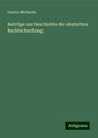 Gustav Michaelis: Beiträge zur Geschichte der deutschen Rechtschreibung, Buch