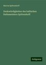 Marcus Spittendorff: Denkwürdigkeiten des hallischen Rathsmeisters Spittendorff, Buch