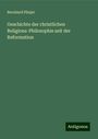 Bernhard Pünjer: Geschichte der christlichen Religions-Philosophie seit der Reformation, Buch