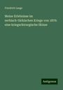 Friedrich Lange: Meine Erlebnisse im serbisch-türkischen Kriege von 1876: eine kriegschirurgische Skizze, Buch