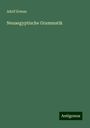 Adolf Erman: Neuaegyptische Grammatik, Buch