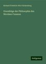 Richard Friedrich Otto Falckenberg: Grundzüge der Philosophie des Nicolaus Cusanus, Buch