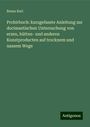 Bruno Kerl: Probirbuch: kurzgefasste Anleitung zur docimastischen Untersuchung von erzen, hütten- und anderen Kunstproducten auf trocknem und nassem Wege, Buch