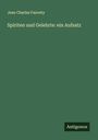 Jean Charles Fauvety: Spiriten und Gelehrte: ein Aufsatz, Buch