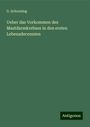 G. Schoening: Ueber das Vorkommen des Mastdarmkrebses in den ersten Lebensdecennien, Buch