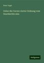 Peter Vogel: Ueber die Curven vierter Ordnung vom Geschlechte eins, Buch