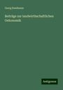 Georg Kaufmann: Beiträge zur landwirthschaftlichen Oekonomik, Buch