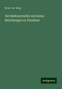 Ernst Von Berg: Der Malteserorden und seine Beziehungen zu Russland, Buch