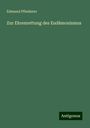 Edmund Pfleiderer: Zur Ehrenrettung des Eudämonismus, Buch