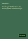 A. Schaubach: Einladungsschrift zur Feier des Henflingischen Gedächtnisstages, Buch