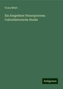 Franz Möstl: Ein Szegediner Hexenprocess: Culturhistorische Studie, Buch