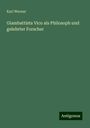 Karl Werner: Giambattista Vico als Philosoph und gelehrter Forscher, Buch