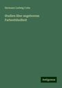 Hermann Ludwig Cohn: Studien über angeborene Farbenblindheit, Buch