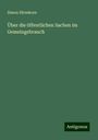 Simon Hirsekorn: Über die öffentlichen Sachen im Gemeingebrauch, Buch