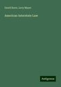 David Rorer: American Interstate Law, Buch