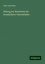 Hans von Wyss: Beitrag zur Kenntniss der Brustdrüsen-Geschwülste, Buch