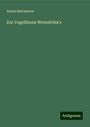 Anton Reichenow: Zur Vogelfauna Westafrika's, Buch