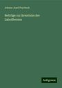 Johann Josef Peyritsch: Beiträge zur Kenntniss der Laboilbenien, Buch