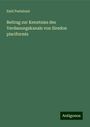 Emil Pestalozzi: Beitrag zur Kenntniss des Verdauungskanals von Siredon pisciformis, Buch