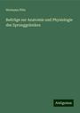 Hermann Pütz: Beiträge zur Anatomie und Physiologie des Sprunggelenkes, Buch