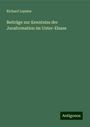 Richard Lepsius: Beiträge zur Kenntniss der Juraformation im Unter-Elsass, Buch