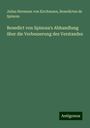 Julius Hermann Von Kirchmann: Benedict von Spinoza's Abhandlung über die Verbesserung des Verstandes, Buch