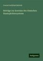 Conrad Gottfried Dietrich: Beiträge zur Kentniss des römischen Staatspächtersystems, Buch