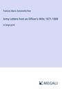 Frances Marie Antoinette Roe: Army Letters from an Officer's Wife; 1871-1888, Buch