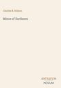„Charles B. Stilson“, „Minos of Sardanes“, „ANTIQUM NOVUM“. Einfache Covergestaltung auf beigem Hintergrund.