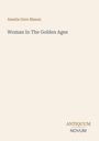 Text: "Amelia Gere Mason, Woman In The Golden Ages, ANTIQUUM NOVUM". Schlichte Gestaltung auf beigem Hintergrund.