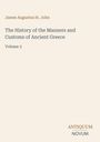 James Augustus St. John, "The History of the Manners and Customs of Ancient Greece, Volume 3". Unten rechts "ANTIQUM NOVUM".