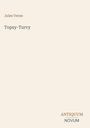 Text: "Jules Verne", "Topsy-Turvy", "ANTIQUM NOVUM". Schlichtes Design, beige Hintergrund.