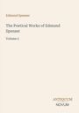 Text: "Edmund Spenser, The Poetical Works of Edmund Spenser, Volume 5, ANTIQUUM NOVUM." Schlichtes, elegantes Buchcover.
