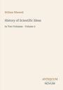 "William Whewell: History of Scientific Ideas, In Two Volumes - Volume 2." Unten: Logo "Antiquum Novum". Beige Hintergrund.