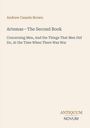 Andrew Cassels Brown, Artemas—The Second Book. Antiquum Novum als Logo unten. Heller Hintergrund.