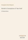 „Georgiana Rose Simpson“, „Herder's Conception of 'das Volk'“, „A Dissertation“. Unten rechts: Logo „ANTIQUM NOVUM“.