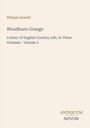 "Woodburn Grange" von William Howitt. Geschichte über englisches Landleben in drei Bänden, Band 2. Antiquum Novum Logo.