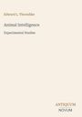 Edward L. Thorndike, "Animal Intelligence: Experimental Studies". Unten rechts: "ANTIQUM NOVUM". Dezentes, minimalistisches Design.