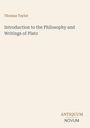 Text: "Thomas Taylor, Introduction to the Philosophy and Writings of Plato, ANTIQUUM NOVUM". Schlichte, elegante Gestaltung.