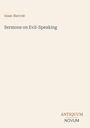 Isaac Barrow: Sermons on Evil-Speaking, Buch