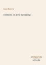Isaac Barrow: Sermons on Evil-Speaking, Buch