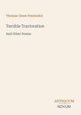 Titel: "Terrible Tractoration And Other Poems" von Thomas Green Fessenden. Unten rechts steht "ANTIQUM NOVUM".