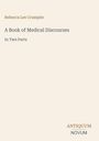 Text: Rebecca Lee Crumpler, A Book of Medical Discourses, In Two Parts. Unten: ANTIQUUM NOVUM. Schlichtes, minimalistisches Design.