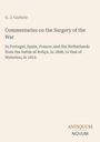 Titel: "Commentaries on the Surgery of the War" von G. J. Guthrie. Beige Hintergrund, minimalistische Gestaltung.