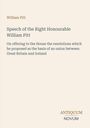 William Pitt: Rede über Resolutionen zur Union Großbritanniens und Irlands. Unten steht "ANTIQUM NOVUM" in einem schlichten Design.